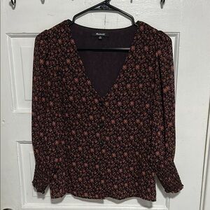 Madewell Floral V-Neck Women's Top